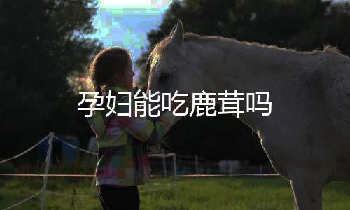 孕妇能吃鹿茸吗