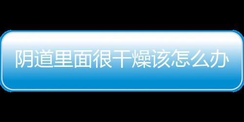 阴道里面很干燥该怎么办呢？