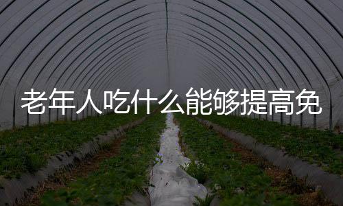 老年人吃什么能够提高免疫力